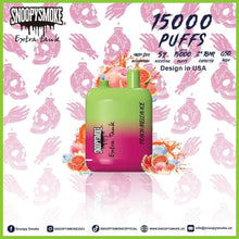 Load image into Gallery viewer, Single / Peach Melon Ice Snoopy Smoke Extra Tank Vape 15000 Puffs