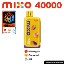 Load image into Gallery viewer, Pineapple/Coconut Ice FreeMax Mixo 40K Disposable Vape Dual Flavor