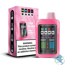 Load image into Gallery viewer, Pink Burst MNKE BARS XL 25K Disposable