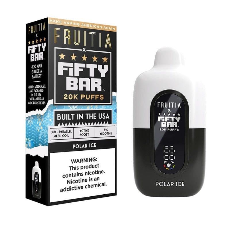 geek bar pulse vapes for sale Polar Ice Fruitia x Fifty Bar 20K Disposable Vape