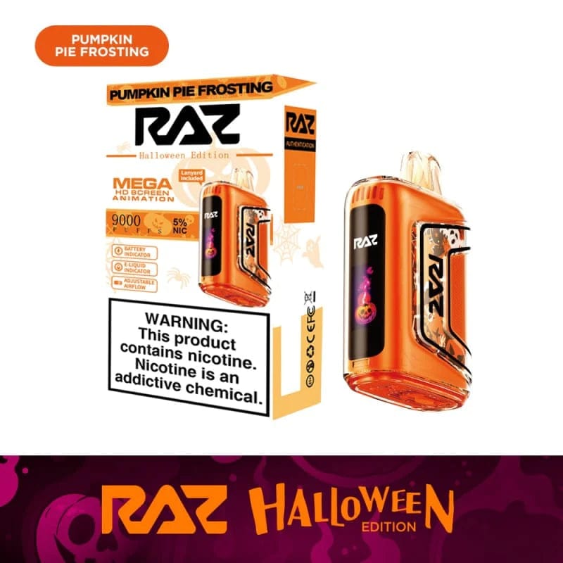 Pumpkin Pie Frosting Raz TN9000 Disposable Vape | $18.99 Pumpkin Pie Frosting Raz TN9000 Disposable Vape | $18.99