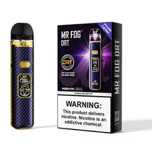 Load image into Gallery viewer, Purple Carbon Mr Fog DRT Vaping Device Kit 1400 Mac 2.5ml