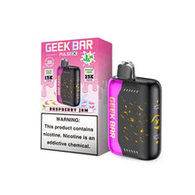 Load image into Gallery viewer, RASPBERRY JAM (JAM EDITION) / SINGLE Geek BAR PULSE X DISPOSABLE VAPE