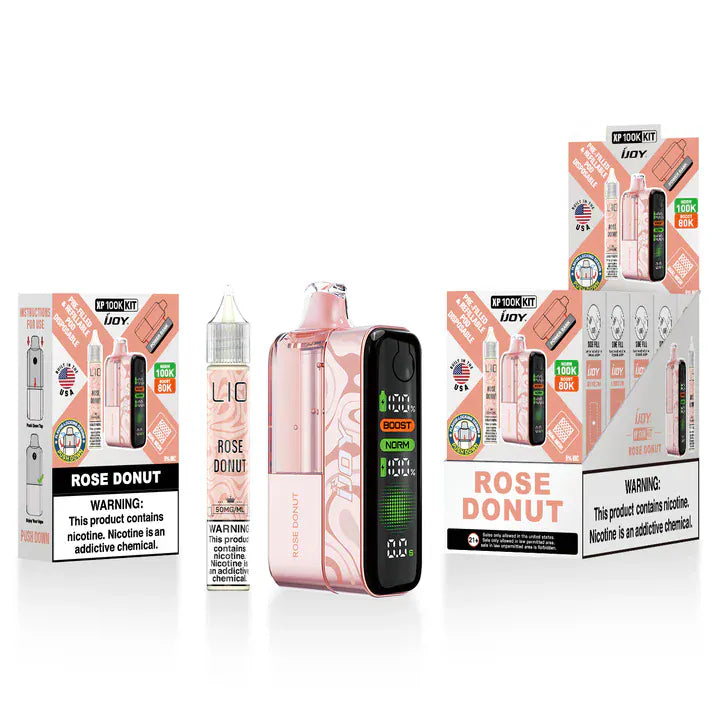 Rose Donut iJoy XP 100K Disposable Kit (18ml + 15ml Bottle)