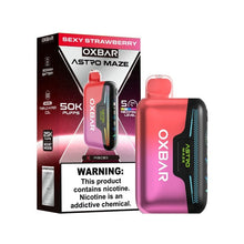 Load image into Gallery viewer, Sexy Strawberry Oxbar Astro Maze 50K Vape Disposable 50000 Puffs