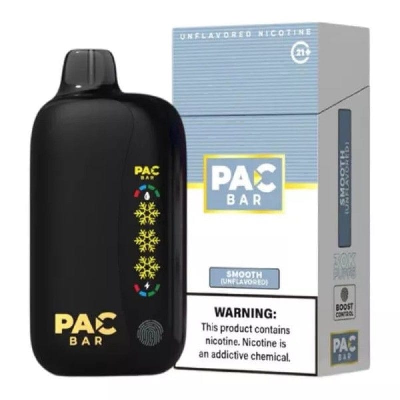 vape juice flavour concentrates Smooth Unflavored PAC Bar 30K Disposable Vape Puffs