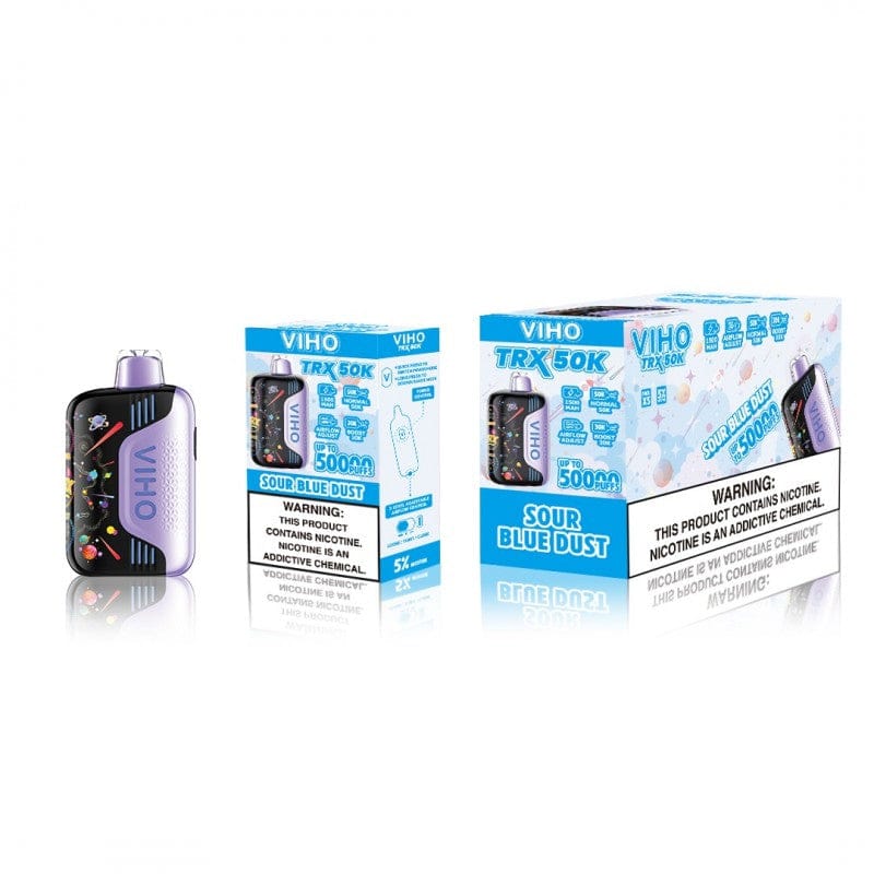Sour Blue Dust Viho TRX 50K Disposable Vape Puffs Sour Blue Dust Viho TRX 50K Disposable Vape Puffs