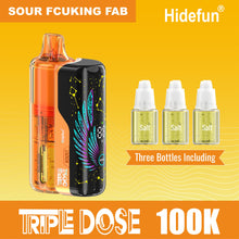 Cargar imagen en el visor de la galería, Sour Fcuking Fab Hide Fun Triple Dose Kit (Pod + Battery + 3 Bottles) 100K