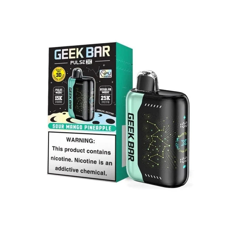 geek bar x sour mango pineapple Geek Bar Flavors Pineapple Geek Bar Pulse Power Geek Bar Pulse X 25K Sour  Mango Pineapple main image 0