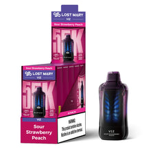 Load image into Gallery viewer, Sour Strawberry Peach Lost Mary Viz 55K Disposable