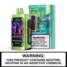 Cargar imagen en el visor de la galería, Sour Apple Candy Mecca King Blade Vape 25000