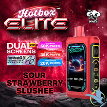 Cargar imagen en el visor de la galería, Sour Strawberry Slushee Hotbox Elite Disposable Vape upto 50K