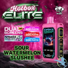 Cargar imagen en el visor de la galería, Sour Watermelon Slushee Hotbox Elite Disposable Vape upto 50K