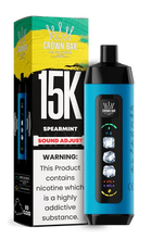 Load image into Gallery viewer, Spearmint Al Fakher Crown Bar Ice Adjust 15000 Disposable