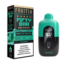 Load image into Gallery viewer, Spearmint Fruitia x Fifty Bar Vape 20K Disposable