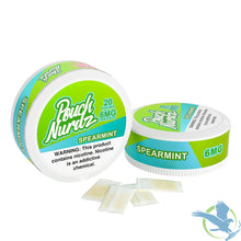 Load image into Gallery viewer, Spearmint Pouch Nurdz Nicotine Pouches 20 Pouches per can