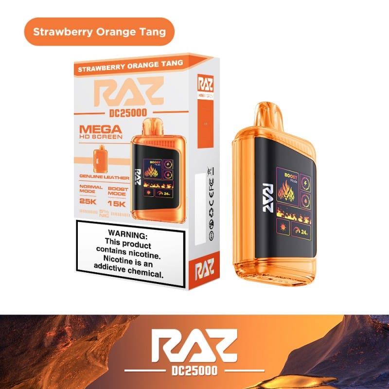 Strawberry Orange Tang Raz DC25000 Puffs Disposable Vape Strawberry Orange Tang Raz DC25000 Puffs Disposable Vape