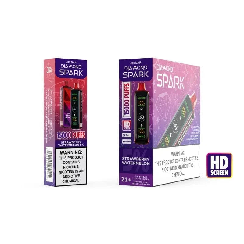 Strawberry Watermelon Air Bar Diamond Spark Vape 15K Puffs Strawberry Watermelon Air Bar Diamond Spark Vape 15K Puffs