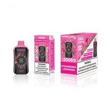 Cargar imagen en el visor de la galería, Strawberry Lemonade (Landmark Edition) Viho Supercharge Pro 20000 Cosmic Edition Disposable Vape