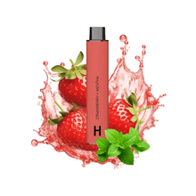 Cargar imagen en el visor de la galería, Strawberry + Mentha Hyla Dopa Disposable Vape 4500 Zero Nic