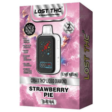 Load image into Gallery viewer, Strawberry Pie Sativa Lost THC CB9A THCP Liquid Diamond Disposable Vape 2gm