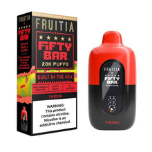 Load image into Gallery viewer, Swedish Fruitia x Fifty Bar Vape 20K Disposable