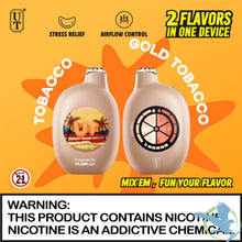 Load image into Gallery viewer, Tobacco / Gold Tobacco UT Disposable Vape 50K