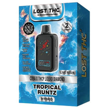 Load image into Gallery viewer, Tropical Runtz Hybrid Lost THC CB9A THCP Liquid Diamond Disposable Vape 2gm