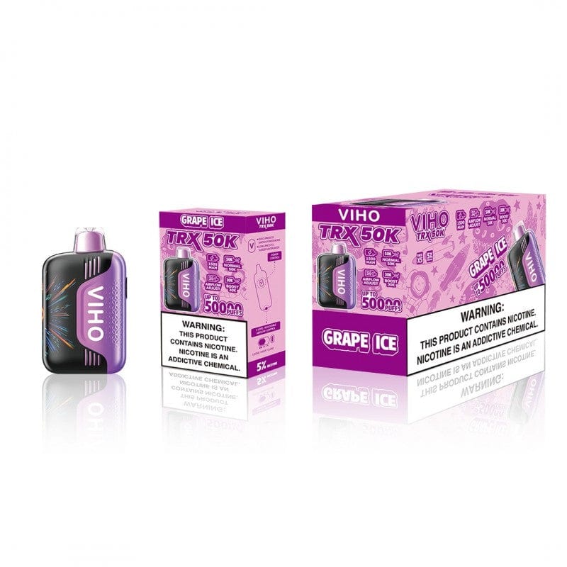 Buy Grape Ice Flavor VIho TRX 50K Disposable Vape Buy Grape Ice Flavor VIho TRX 50K Disposable Vape