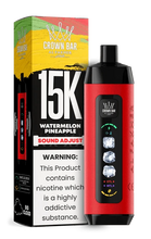Load image into Gallery viewer, Watermelon Pineapple Al Fakher Crown Bar Ice Adjust 15000 Disposable