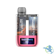 Cargar imagen en el visor de la galería, Watermelon Ice Supermerry Bar 25K Puffs 2 x 15ML Disposable Vape Device With Dual Tank & HD Screen Animation