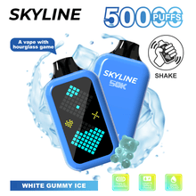 Load image into Gallery viewer, White Gummy Ice Skyline 50000 Disposable
