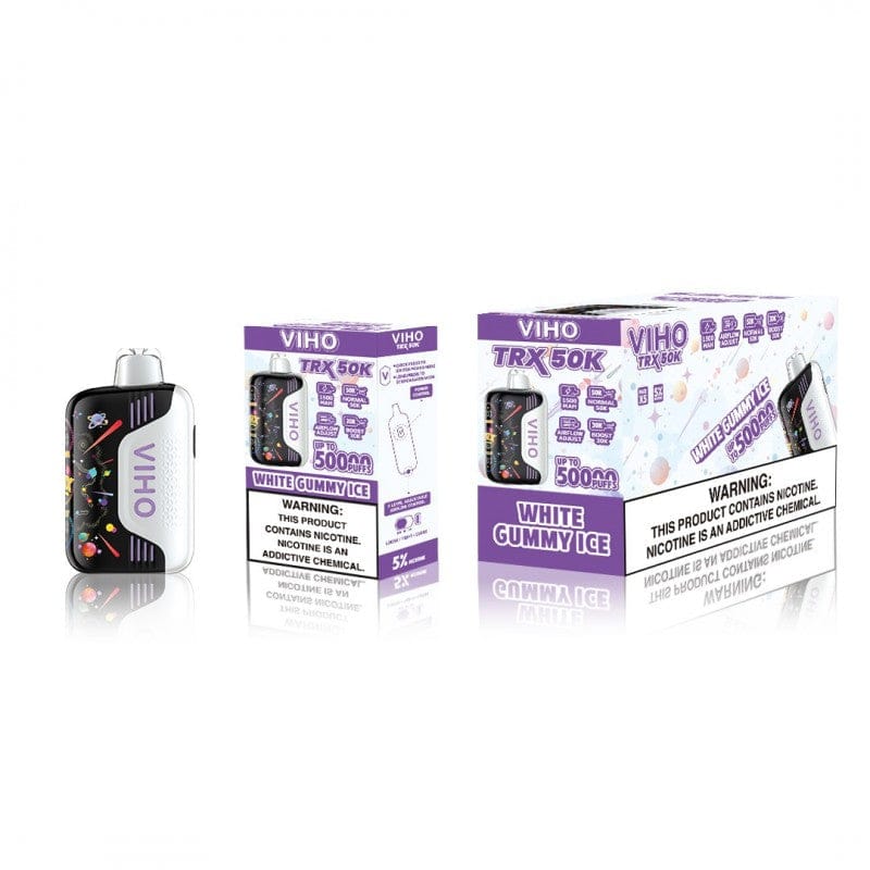 White Gummy Ice Viho TRX 50K Disposable Vape Puffs White Gummy Ice Viho TRX 50K Disposable Vape Puffs