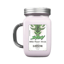 Load image into Gallery viewer, White Flower Strain Smoxy Odor Eliminator Candle Jar 16oz