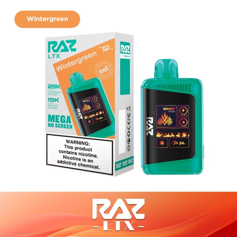Order Wintergreen Raz LTX Disposable 25000 Puffs Order Wintergreen Raz LTX Disposable 25000 Puffs
