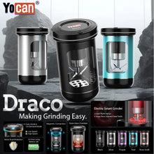 Load image into Gallery viewer, Yocan Draco Herb Grinder 2 Piece Electric Smart