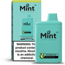 Cargar imagen en el visor de la galería, Cucumber Mint / Single Mint by MNKE Bars Disposable Vape