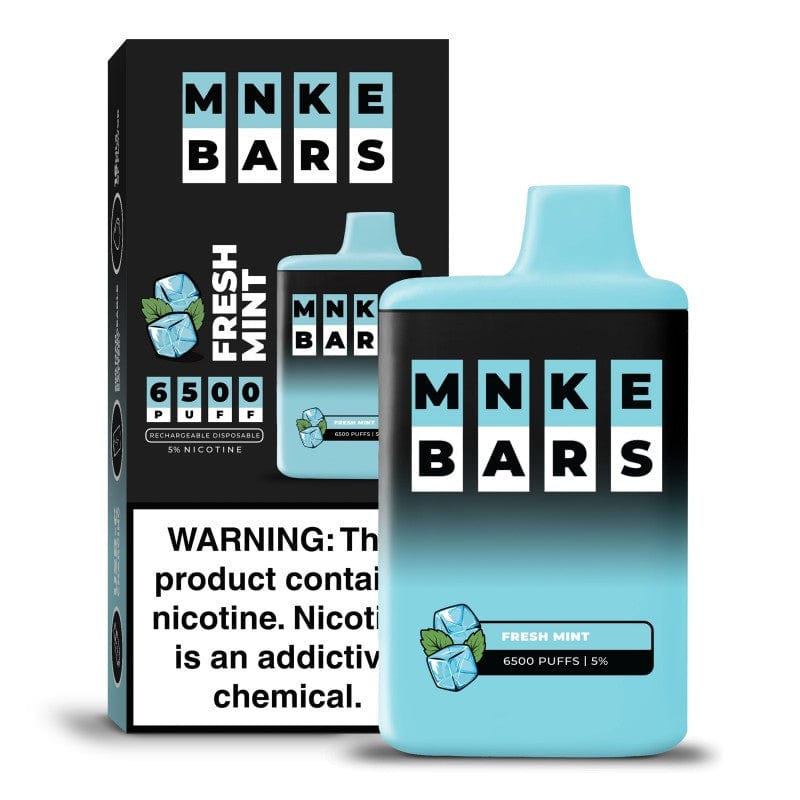 Fresh Mint MNKE Bars 6500 Puffs Vape Fresh Mint MNKE Bars 6500 Puffs Vape
