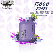 Load image into Gallery viewer, Single / Grape Ice Snoopy Smoke Extra Tank Vape 15000 Puffs