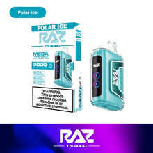 Load image into Gallery viewer, Polar Ice / Single Raz TN9000 Disposable Vape
