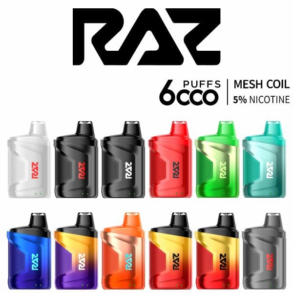 Raz CA6000 Puffs Disposable Vape - 5% Nicotine