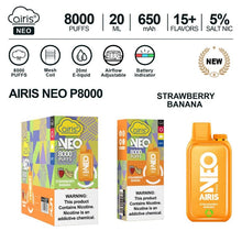 Load image into Gallery viewer, Strawberry Banana Airis Neo P8000 Vape
