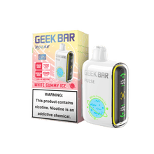 Load image into Gallery viewer, White Gummy Ice Geek Bar Pulse Disposable Vape 15000 Puffs