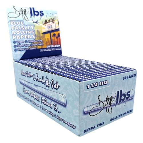1-1/4 Size Swed Blue Paisley Rolling Papers 11/4 size 50ct