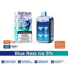 Load image into Gallery viewer, Blue Razz Ice Air Bar Diamond Box Disposable Vape
