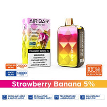Load image into Gallery viewer, Strawberry Banana Air Bar Diamond Box Disposable Vape
