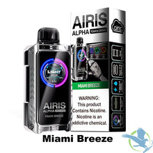 Load image into Gallery viewer, Miami Breeze Airis Alpha Touch 20000 Disposable Vape
