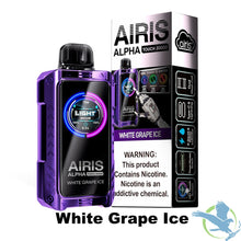 Load image into Gallery viewer, White Grape Ice Airis Alpha Touch 20000 Disposable Vape
