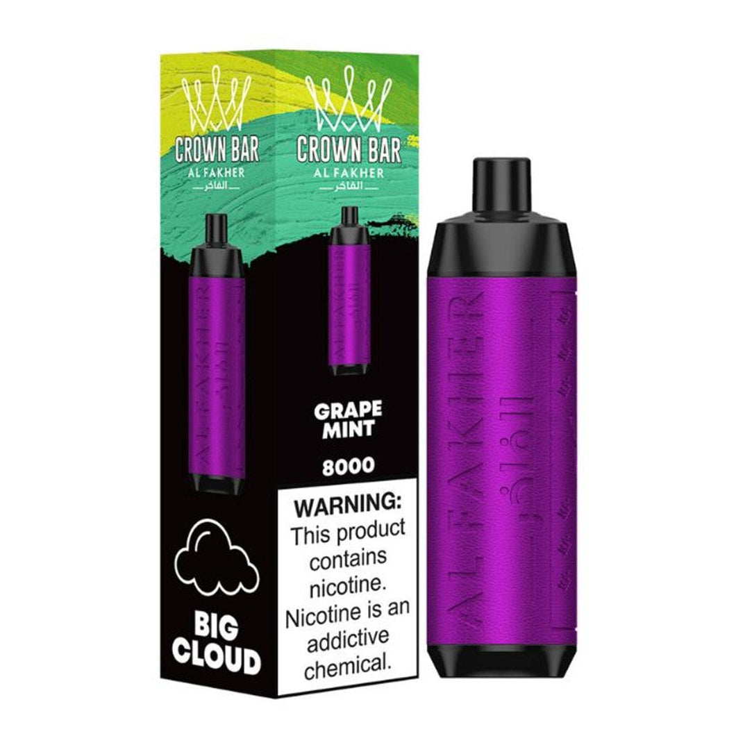 Grape Mint Al Fakher Crown Bar Disposable Vape | $17.99 Grape Mint Al Fakher Crown Bar Disposable Vape | $17.99