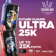 Cargar imagen en el visor de la galería, Blueberry Cherry / Single Al Fakher Crown Bar Ultra 25K Vape Disposable
